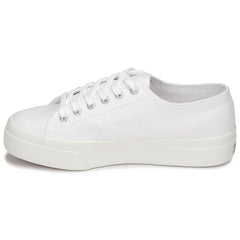 Sneakers basse donne Superga  2740 COTON PLATFORM  Bianco 