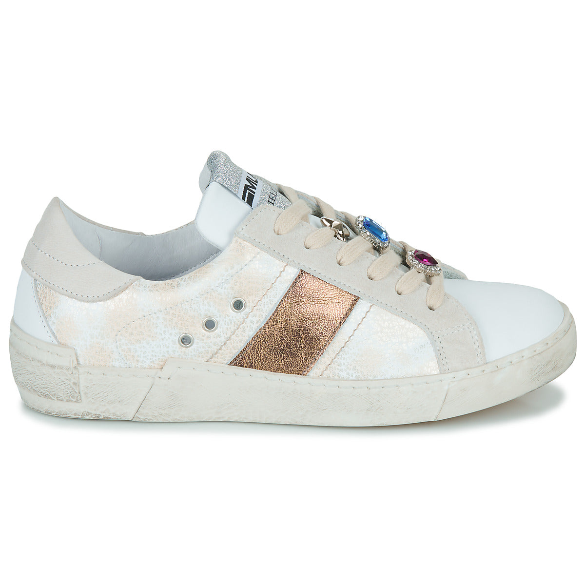 Sneakers basse donne Meline  NKC167  Bianco 