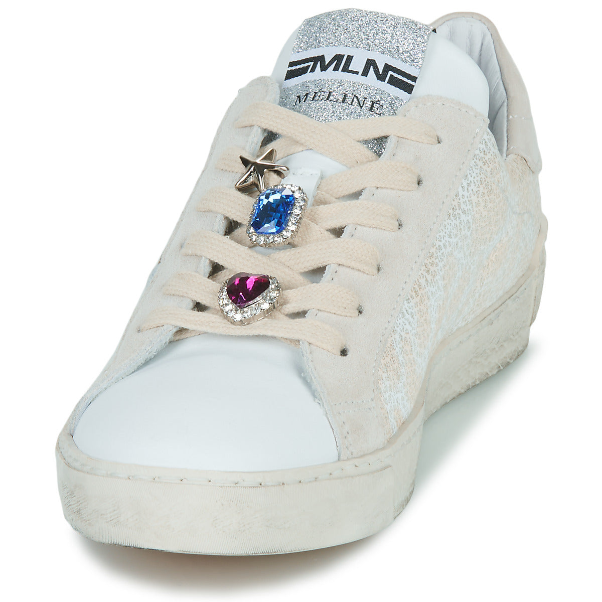 Sneakers basse donne Meline  NKC167  Bianco 