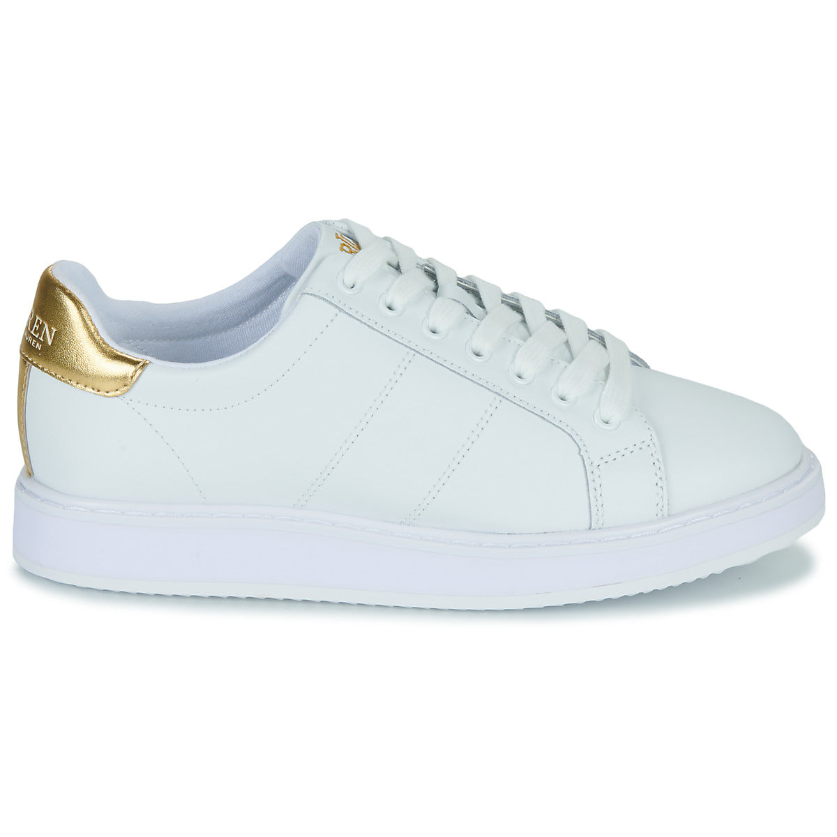 Sneakers basse donne Lauren Ralph Lauren  ANGELINE 4-SNEAKERS-LOW TOP LACE  Bianco 