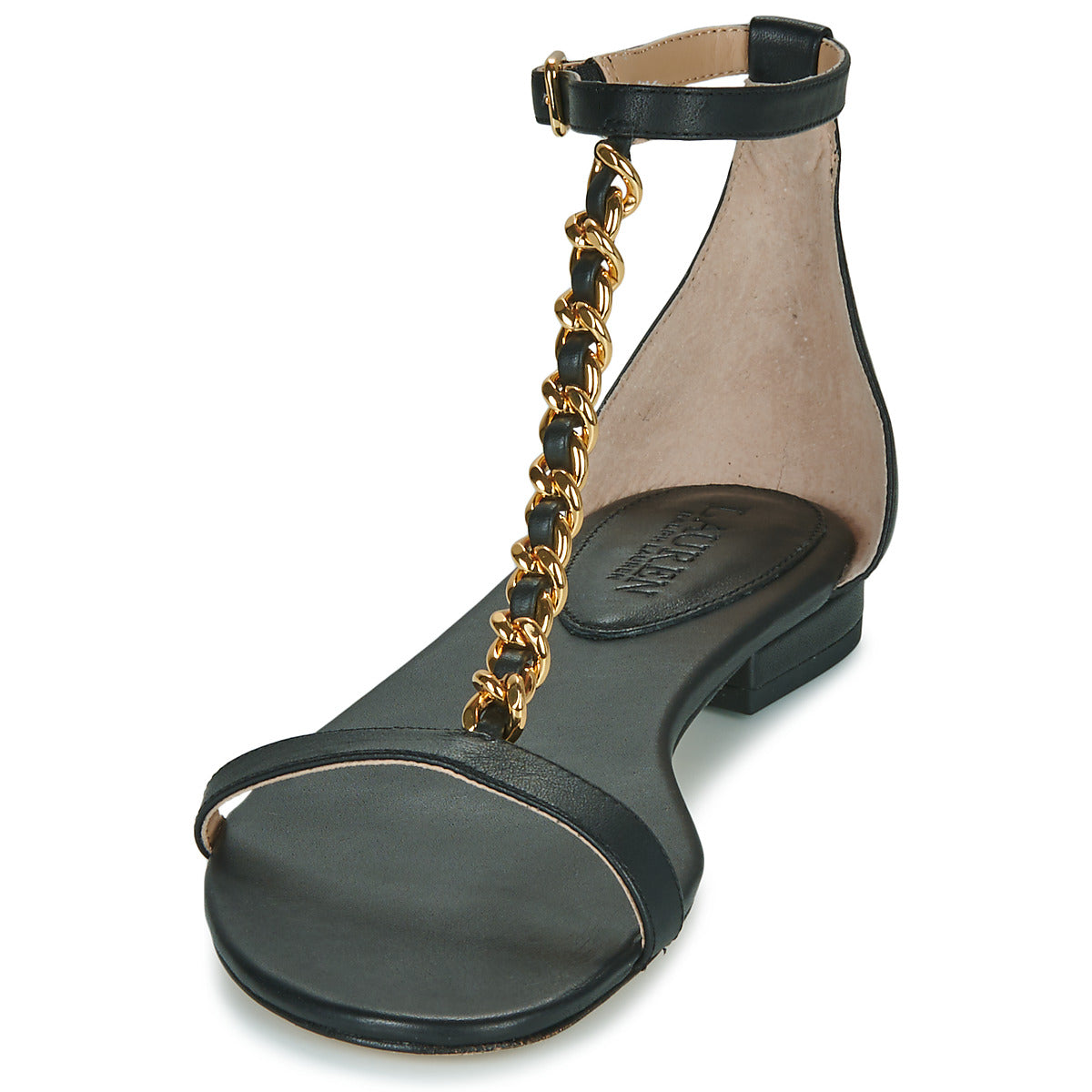 Sandali donne Lauren Ralph Lauren  ELISE-SANDALS-FLAT SANDAL  Nero 