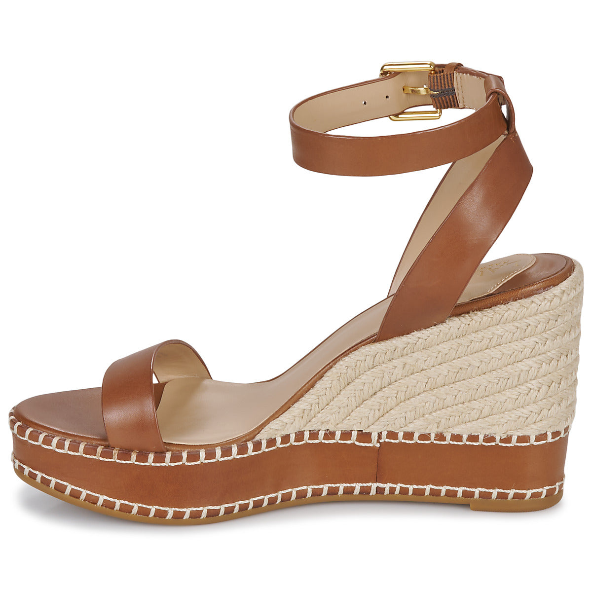 Sandali donne Lauren Ralph Lauren  HILARIE-ESPADRILLES-WEDGE  Marrone 