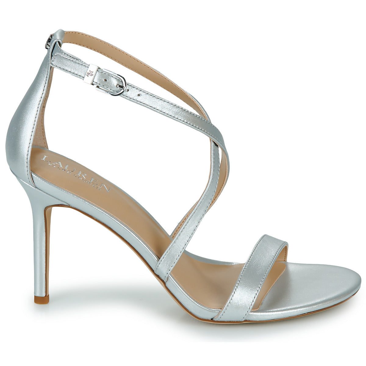 Sandali donne Lauren Ralph Lauren  GABRIELE-SANDALS-HEEL SANDAL  Argento 