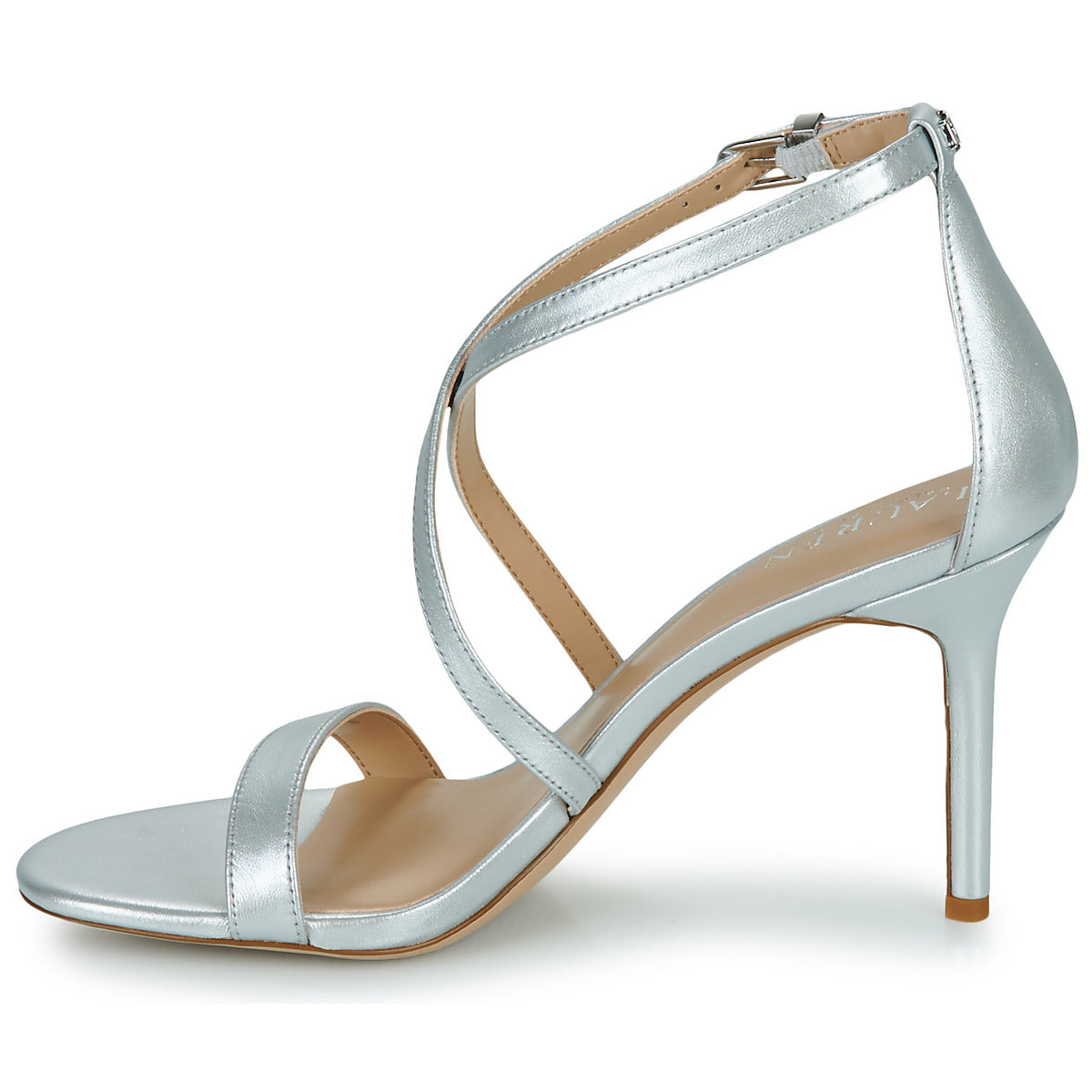 Sandali donne Lauren Ralph Lauren  GABRIELE-SANDALS-HEEL SANDAL  Argento 