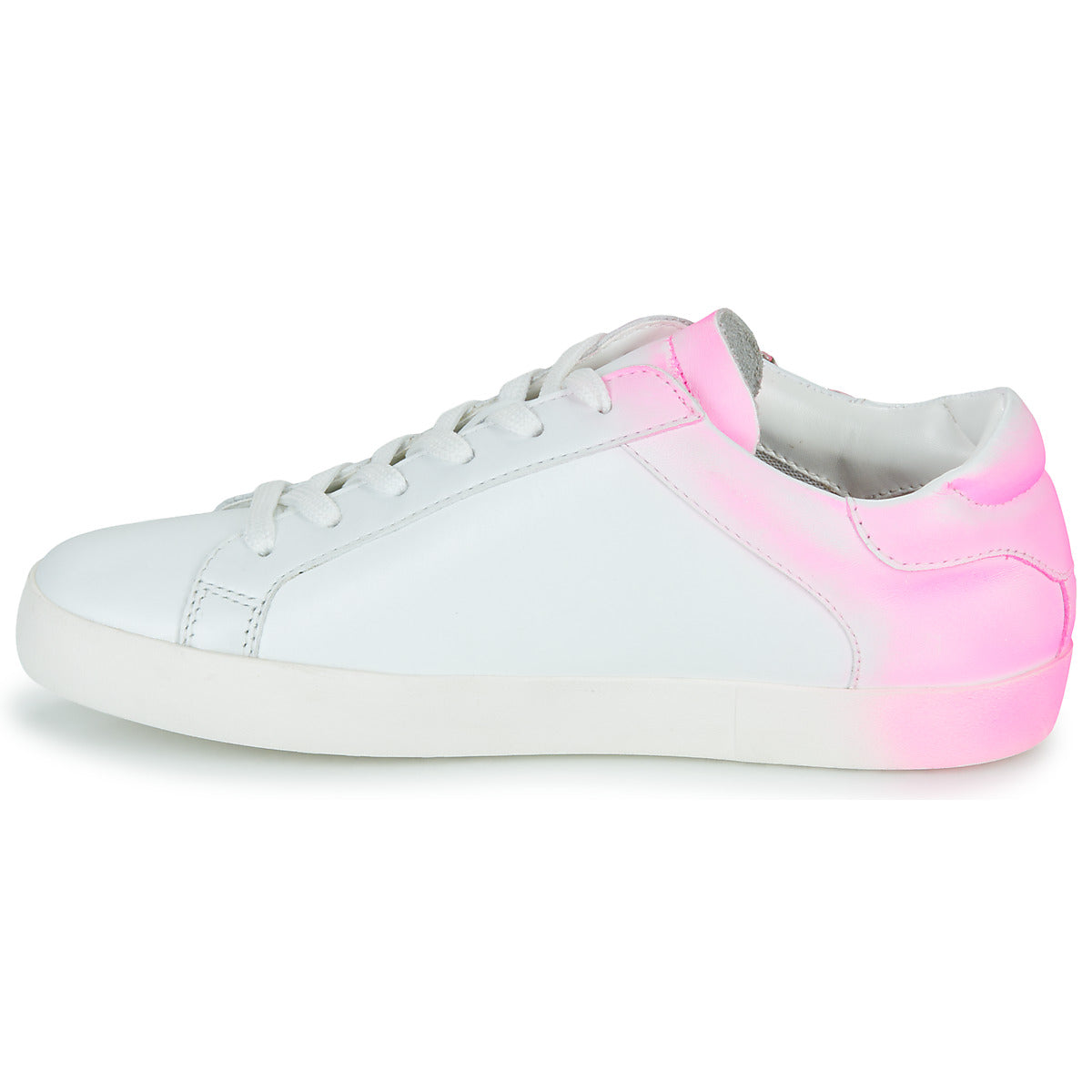 Sneakers basse donne Love Moschino  FREE LOVE  Rosa 