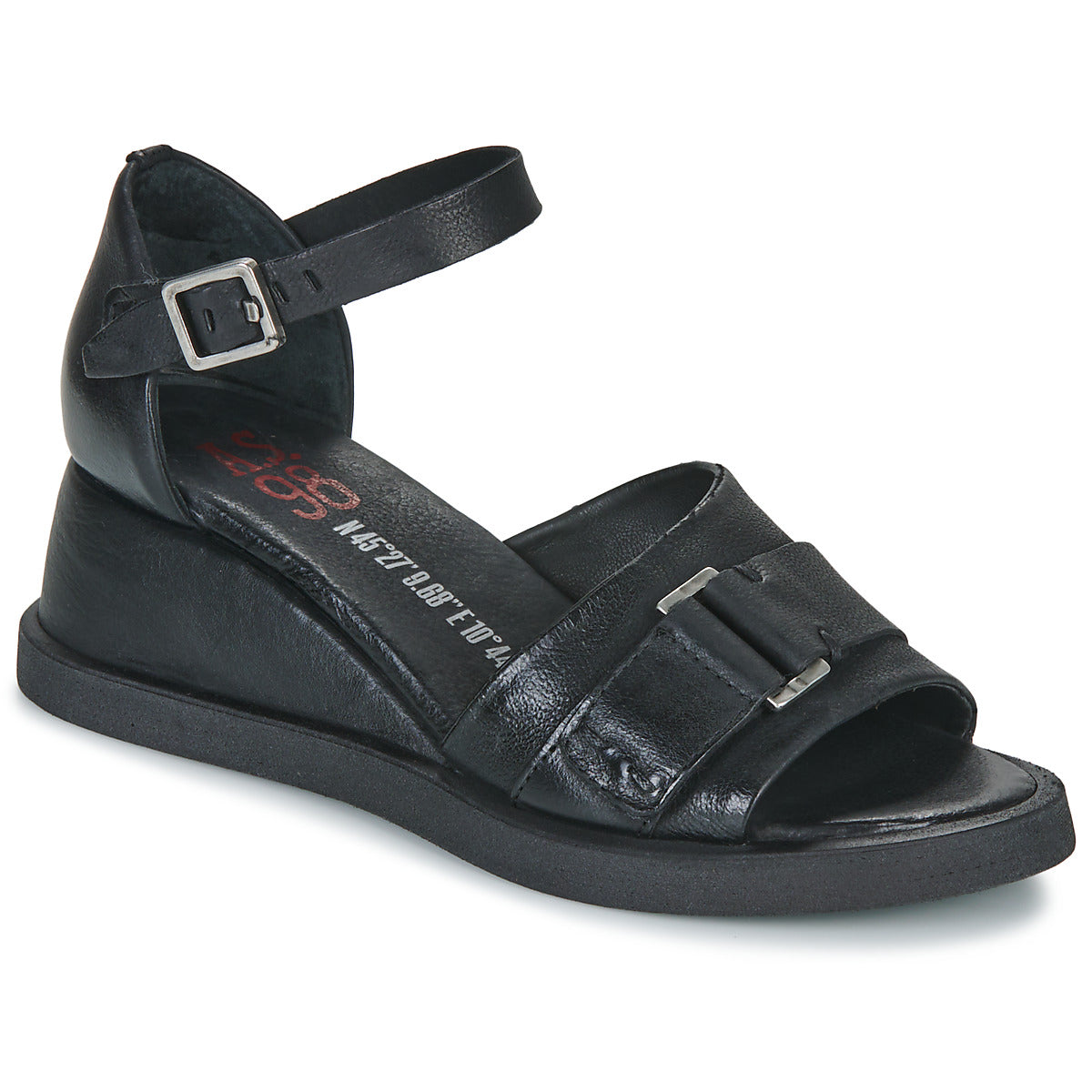 Sandali donne Airstep / A.S.98  CORAL BUCKLE  Nero 