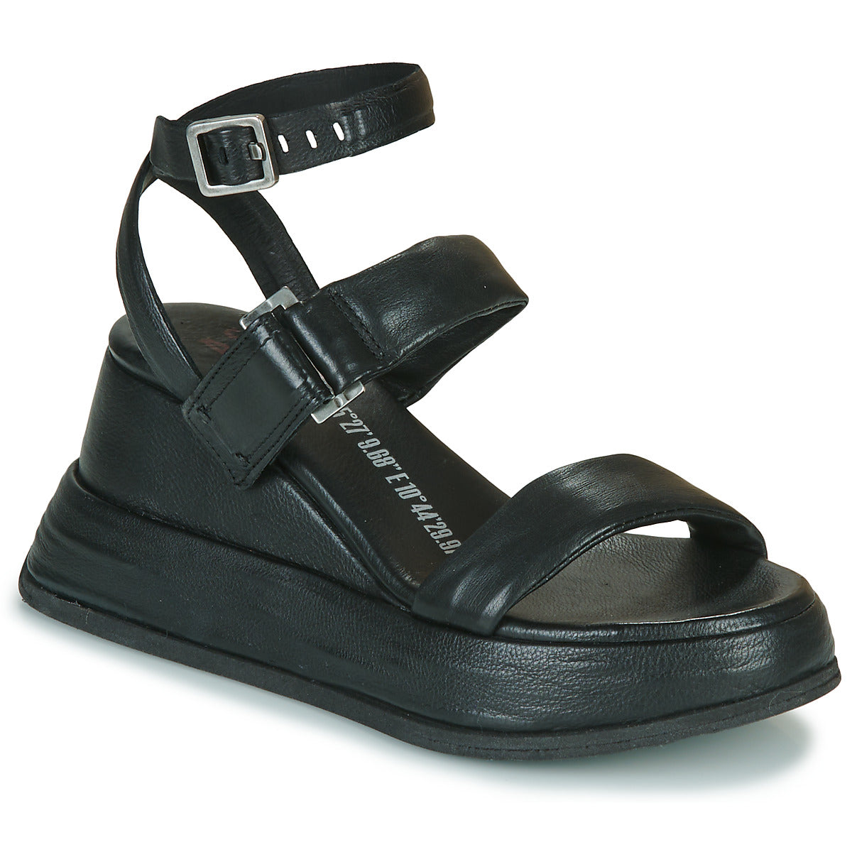 Sandali donne Airstep / A.S.98  REAL BUCKLE  Nero 