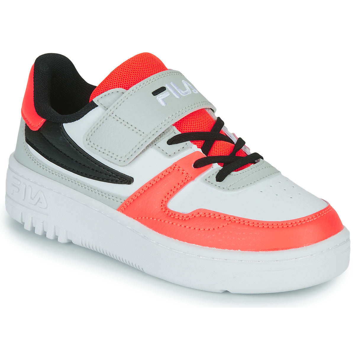 Scarpe bambini ragazzo Fila  FXVENTUNO velcro kids  Bianco 