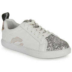 Sneakers basse donne Bons baisers de Paname  BETTYS ROSE GLITTER SILVER  Bianco 