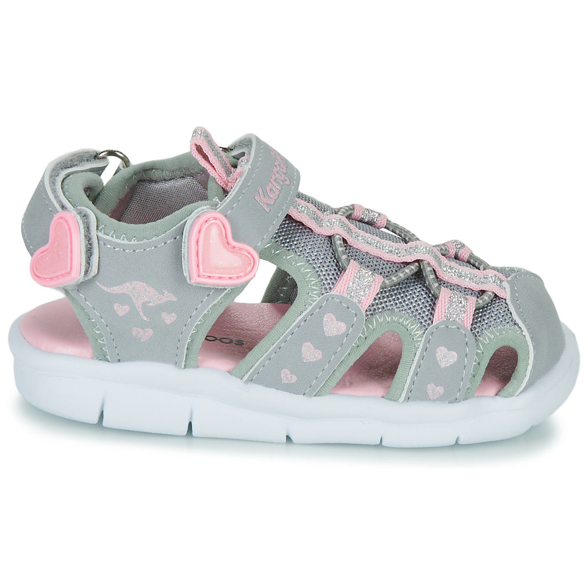 Sandali bambini ragazza Kangaroos  K-Mini  Grigio 