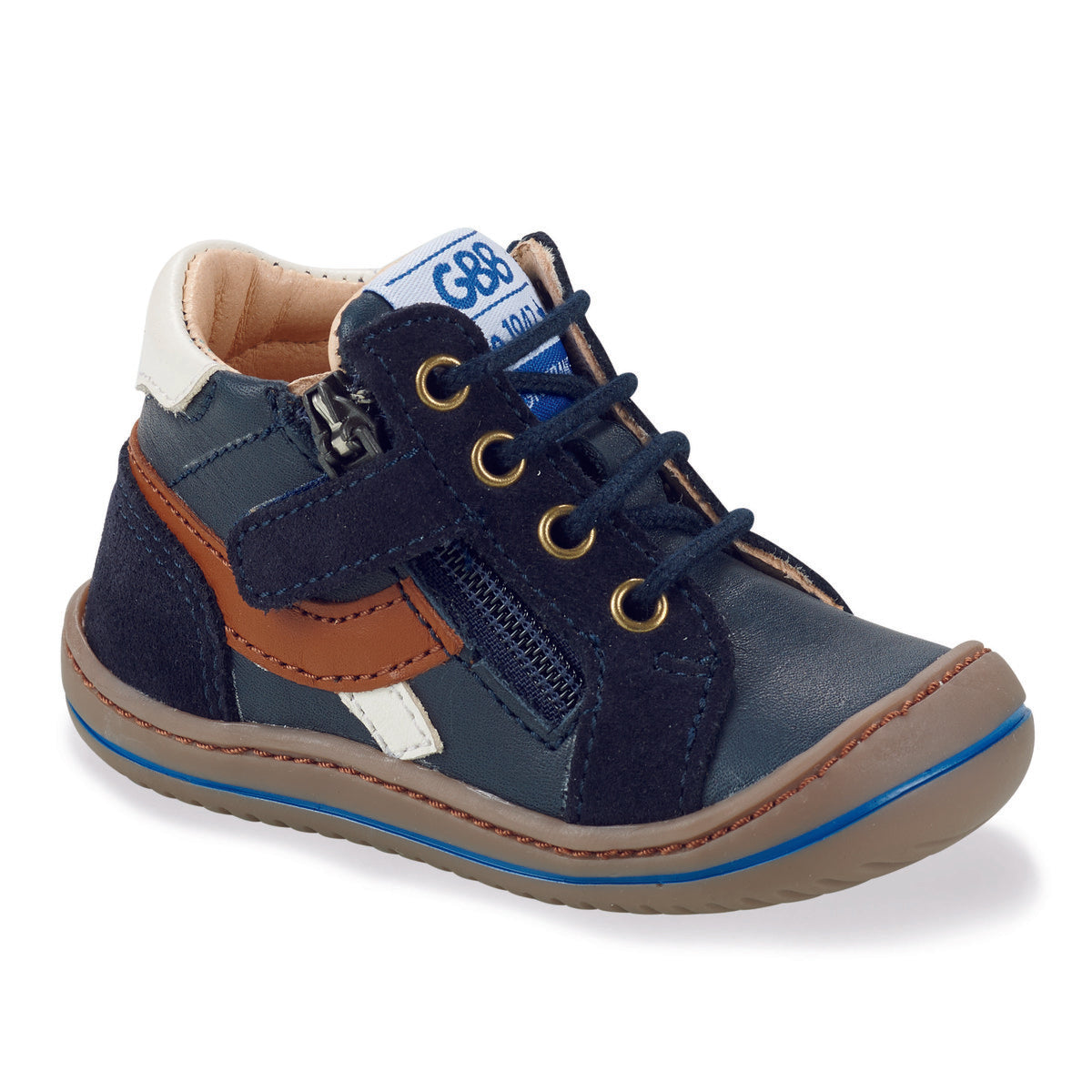 Scarpe bambini ragazzo GBB  FLEXOO ZIPOU  Blu 