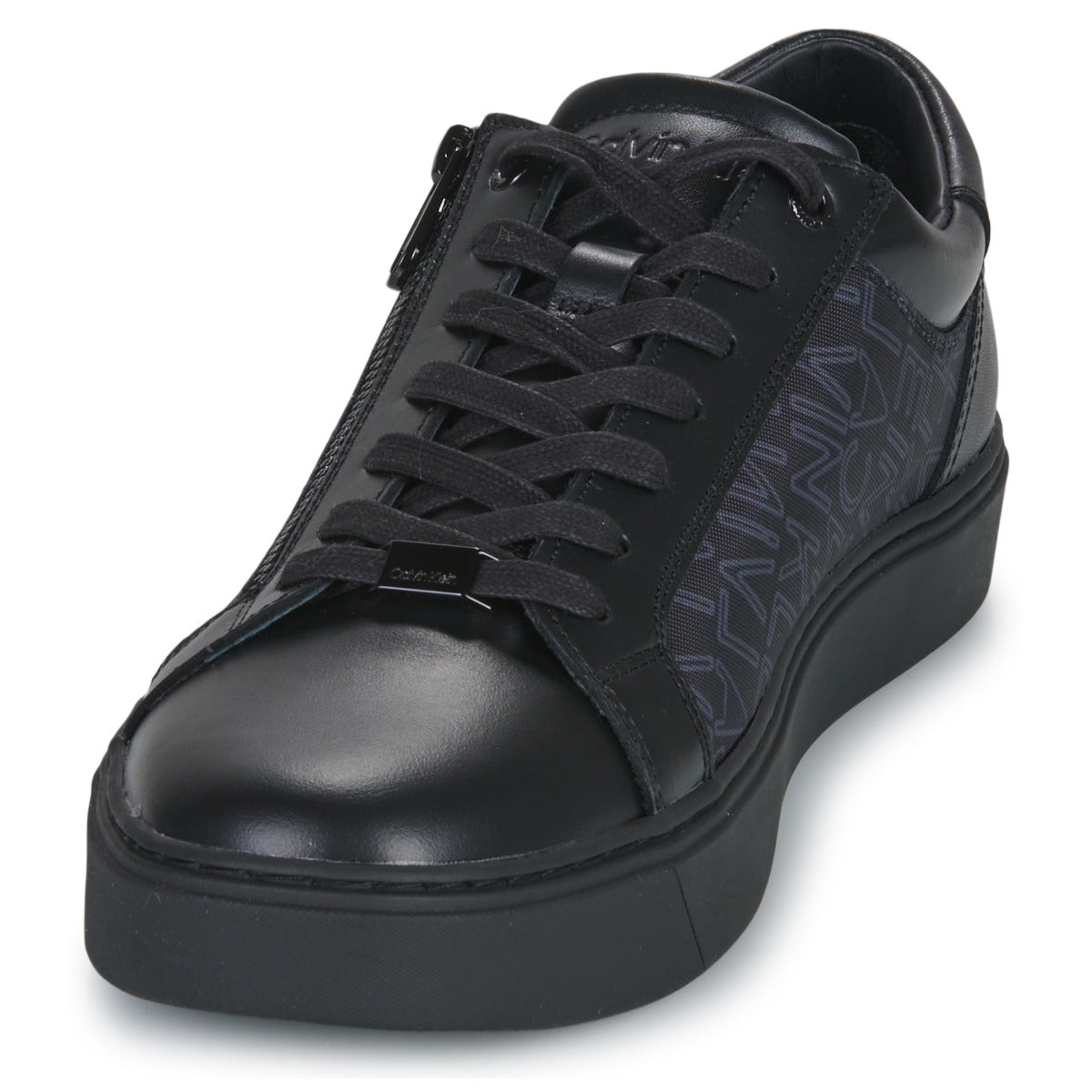 Sneakers uomini Calvin Klein Jeans  LOW TOP LACE UP W/ZIP MONO  Nero 