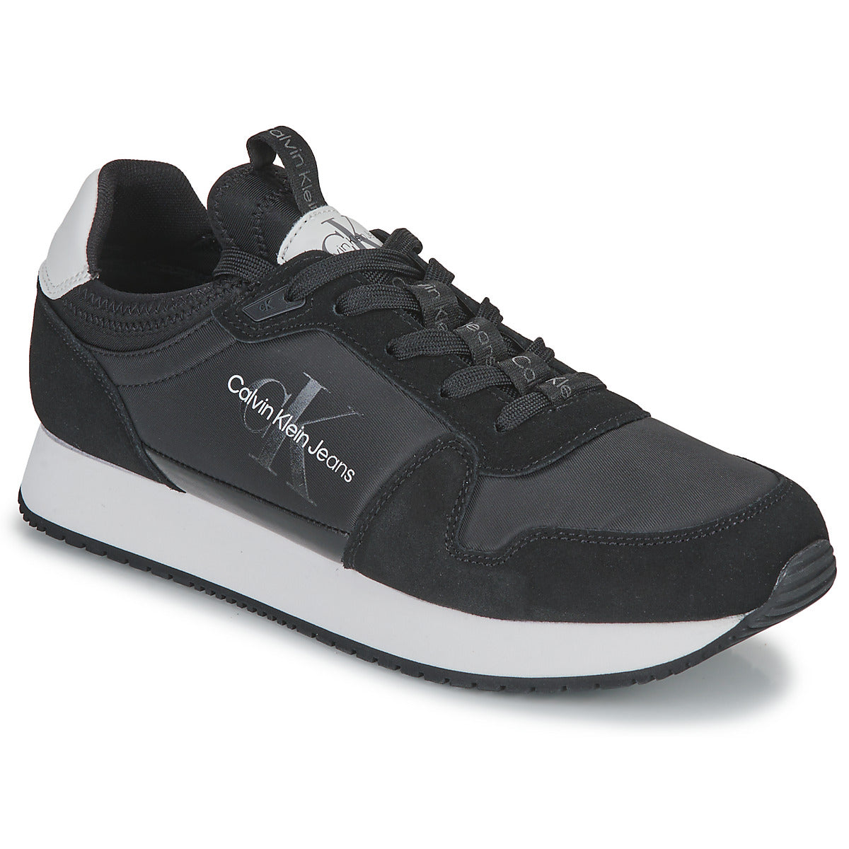 Sneakers uomini Calvin Klein Jeans  RETRO RUNNER LACEUP REFL  Nero 