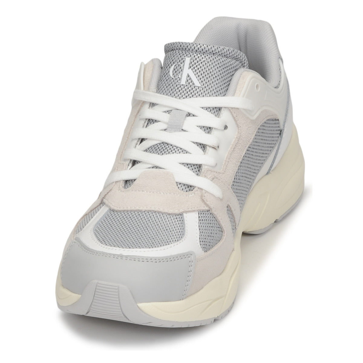 Sneakers uomini Calvin Klein Jeans  RETRO TENNIS LACEUP MIX LTH  Grigio 