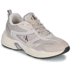 Sneakers basse donne Calvin Klein Jeans  RETRO TENNIS SU-MESH WN  Beige 