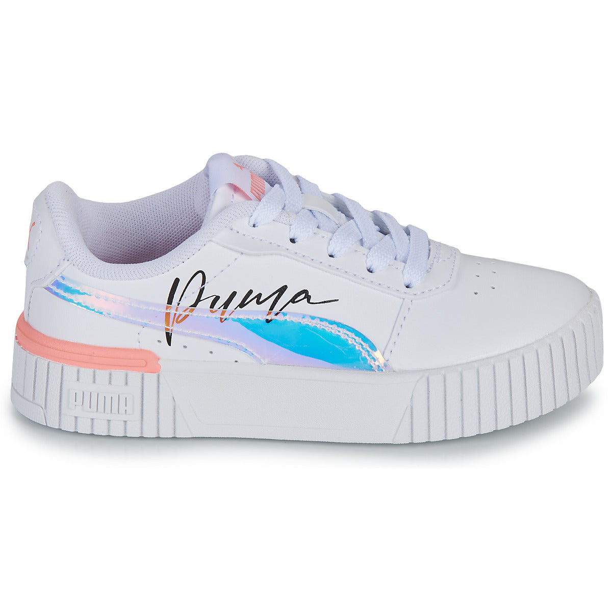 Scarpe bambini ragazza Puma  Carina 2.0 Crystal Wings PS  Bianco 