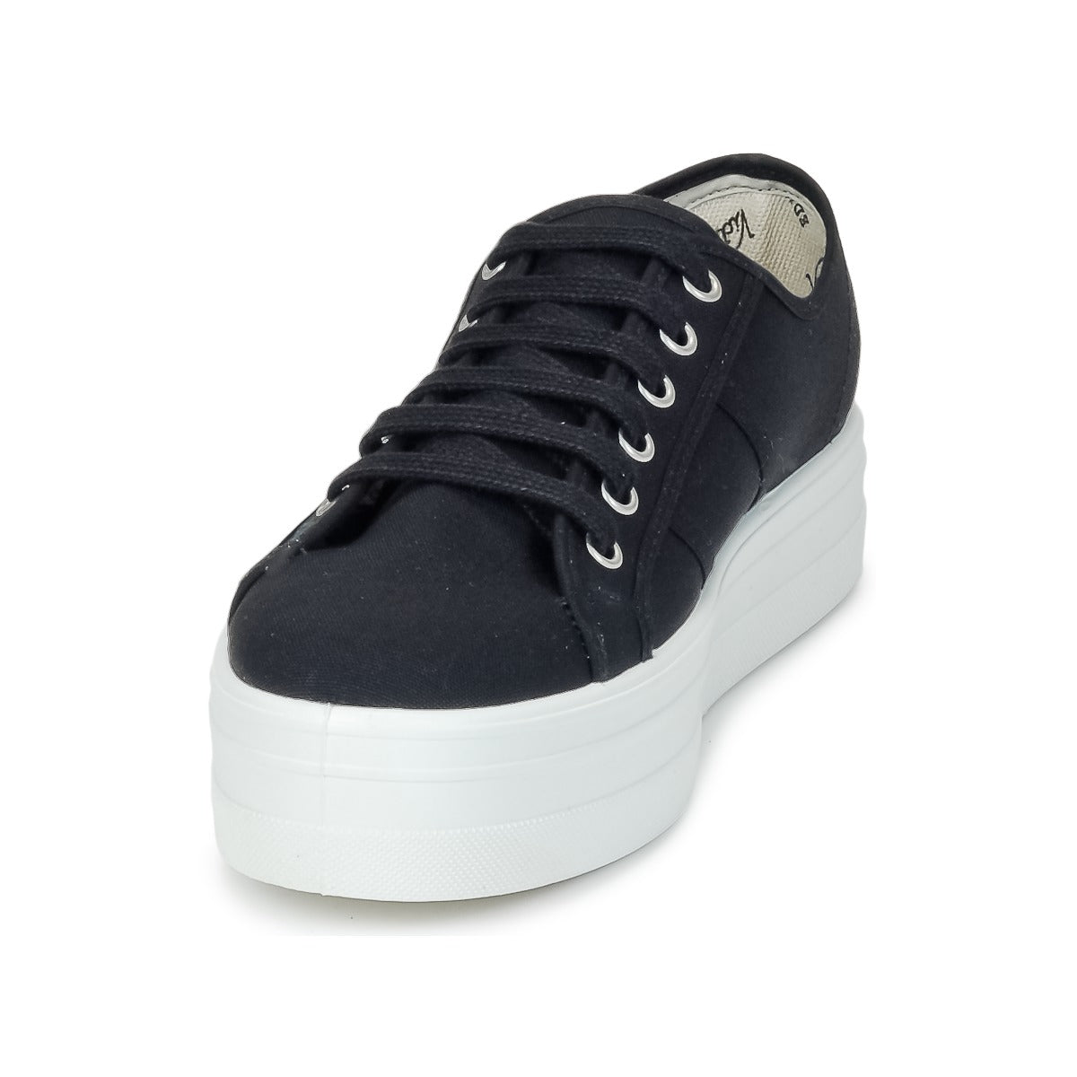 Sneakers basse donne Victoria  BLUCHER LONA PLATAFORMA  Nero 