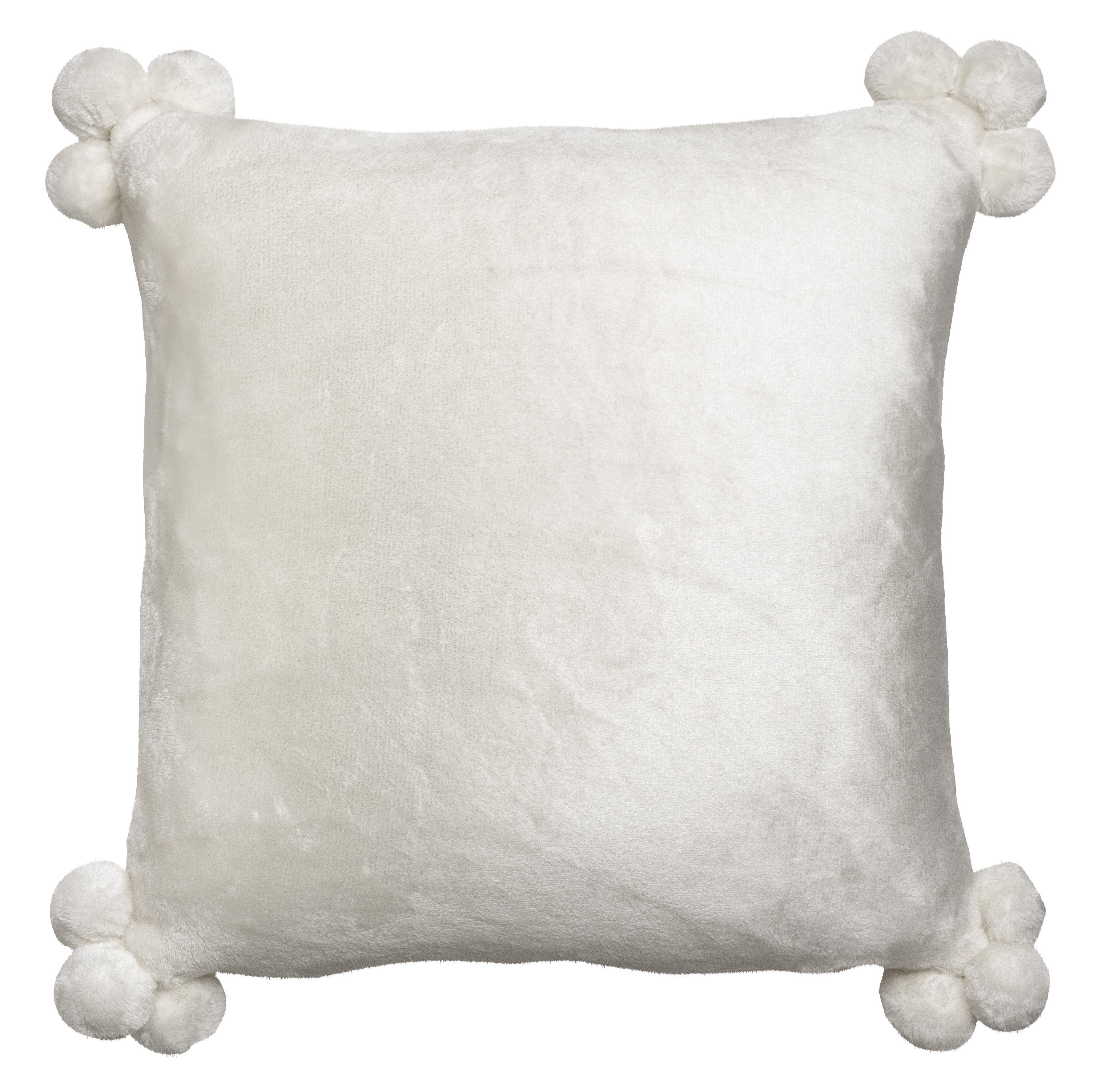 Cuscino Tender Pompons Neige 45 X 45