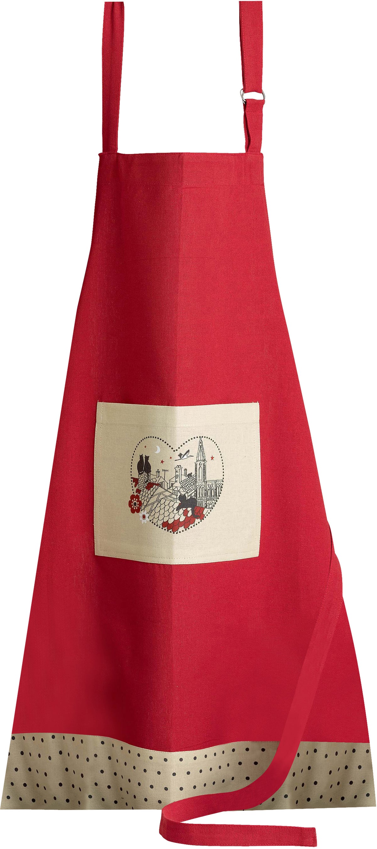 Grembiule da cucina Chats Coeur Rouge 72 X 85