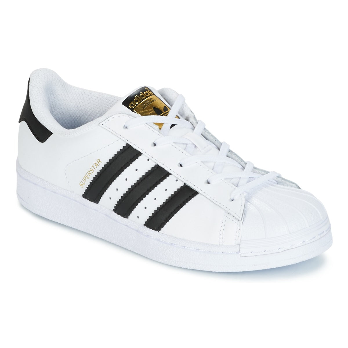 Scarpe bambini ragazzo adidas  SUPERSTAR  Bianco 