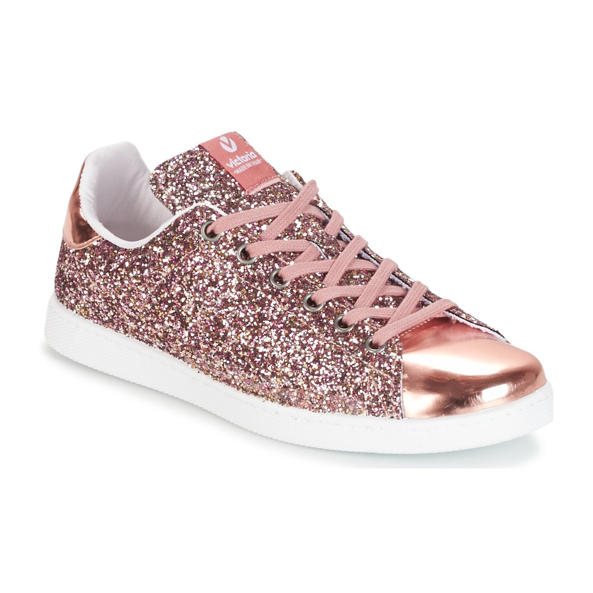 Sneakers basse donne Victoria  DEPORTIVO BASKET GLITTER  Rosa 