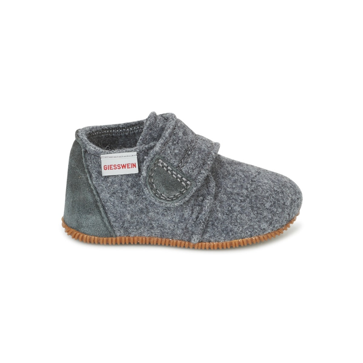 Pantofole bambini ragazzo Giesswein  OBERSTAUFFEN  Grigio 