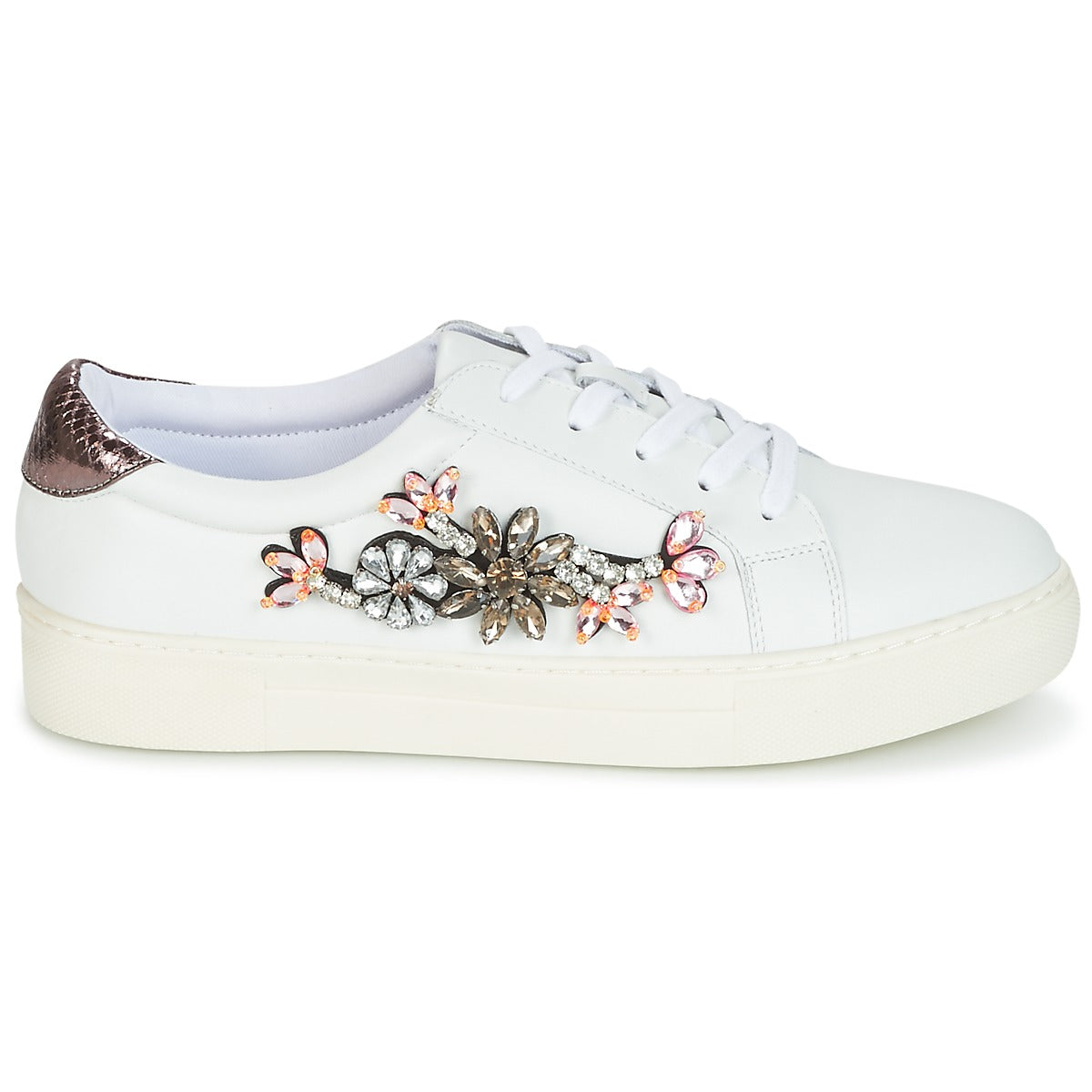 Sneakers basse donne Dune London  EMERALDA  Bianco 