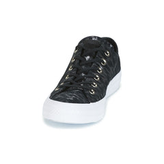 Sneakers basse donne Converse  CHUCK TAYLOR ALL STAR SHIMMER SUEDE OX BLACK/BLACK/WHITE  Nero 