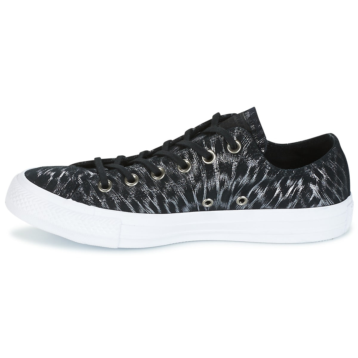 Sneakers basse donne Converse  CHUCK TAYLOR ALL STAR SHIMMER SUEDE OX BLACK/BLACK/WHITE  Nero 