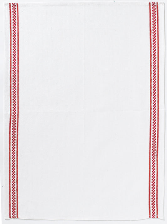 Strofinaccio Bande Damier Rouge 50 X 70 807