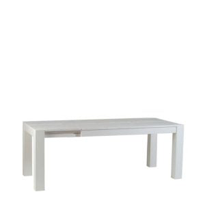 Tavolo NAVIGLI abete bianco spazzolato allungabile 140×90 cm – 220×90 cm