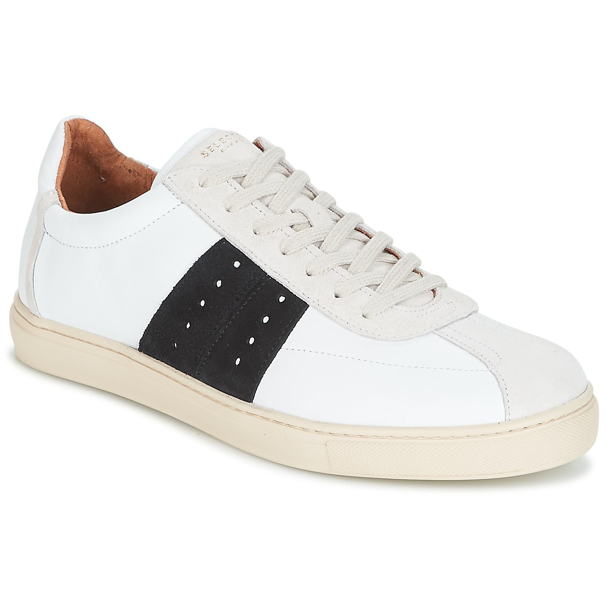 Sneakers uomini Selected  SHNDURAN NEW MIX SNEAKER  Bianco 