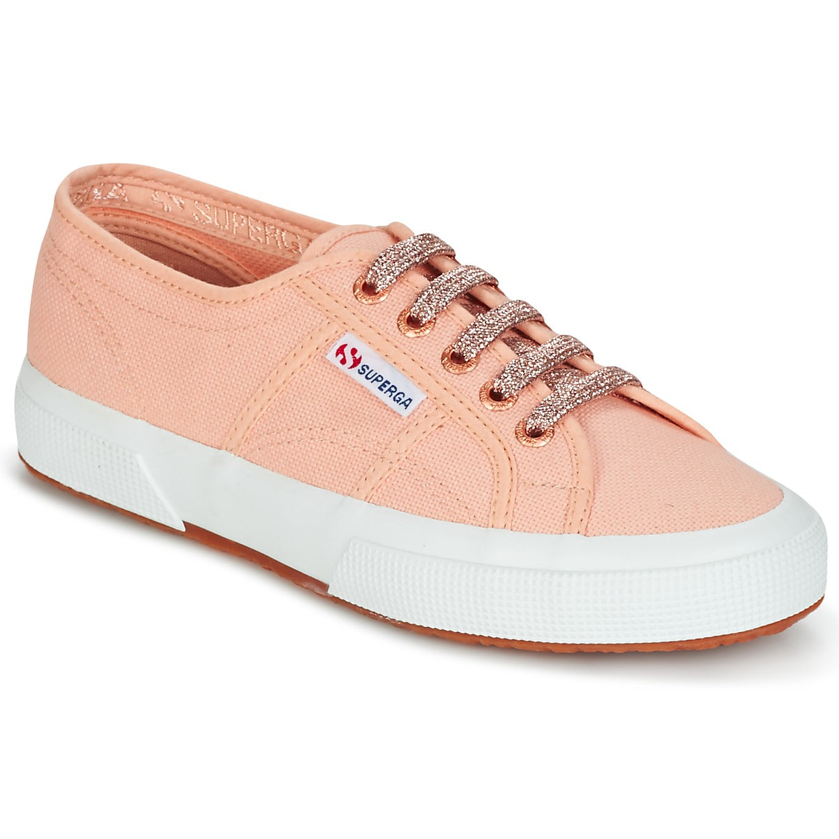 Sneakers basse donne Superga  2750 CLASSIC SUPER GIRL EXCLUSIVE  Rosa 