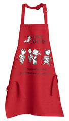 Grembiule da cucina per bambini Le Petit Nicolas Le chef Rouge 52 X 63