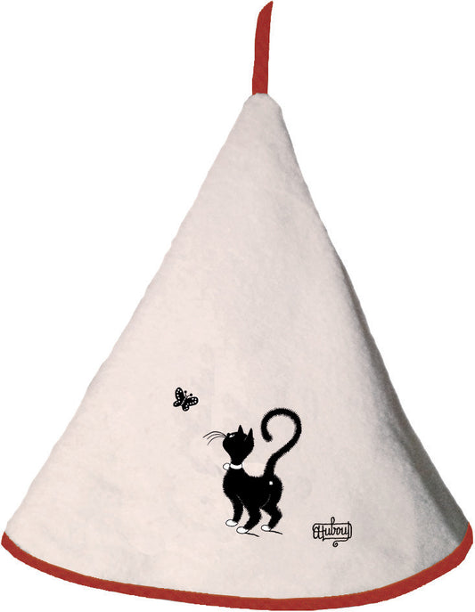 Asciugamano Dubout Chat papillon Ivoire Diameter 60 733