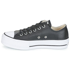 Sneakers basse donne Converse  CHUCK TAYLOR ALL STAR LIFT CLEAN OX LEATHER  Nero 