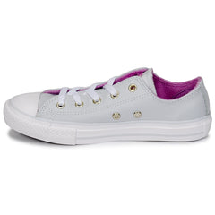 Scarpe bambini ragazza Converse  CHUCK TAYLOR ALL STAR HI  Argento 