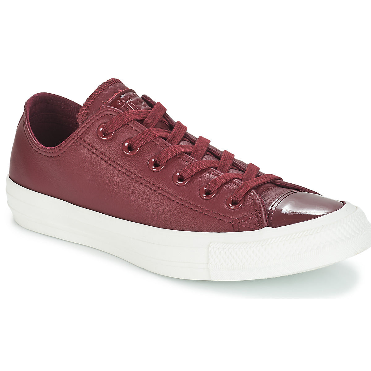 Sneakers basse donne Converse  CHUCK TAYLOR ALL STAR LEATHER OX  Bordeaux 