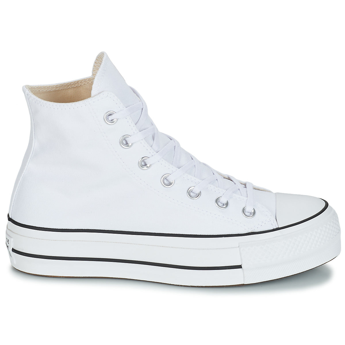 Sneakers alte donne Converse  CHUCK TAYLOR ALL STAR LIFT CANVAS HI  Bianco 