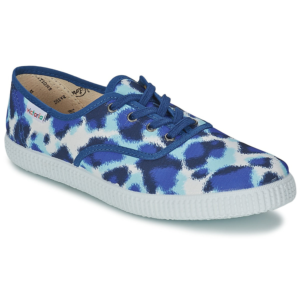 Sneakers basse donne Victoria  INGLESA ESTAMP HUELLA TIGRE  Blu 