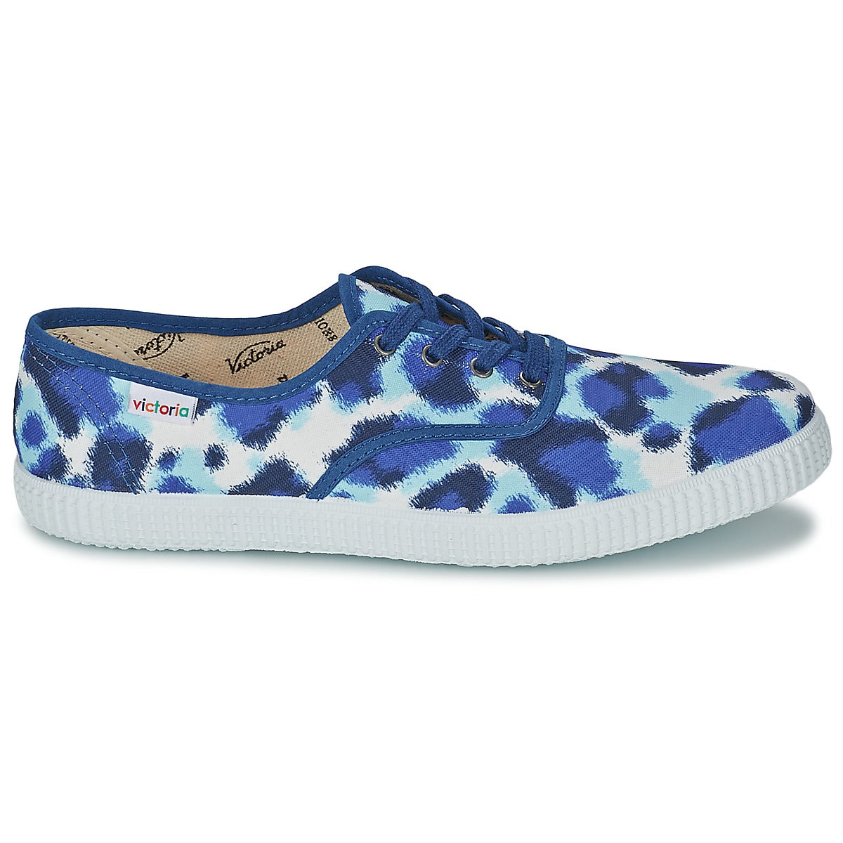 Sneakers basse donne Victoria  INGLESA ESTAMP HUELLA TIGRE  Blu 