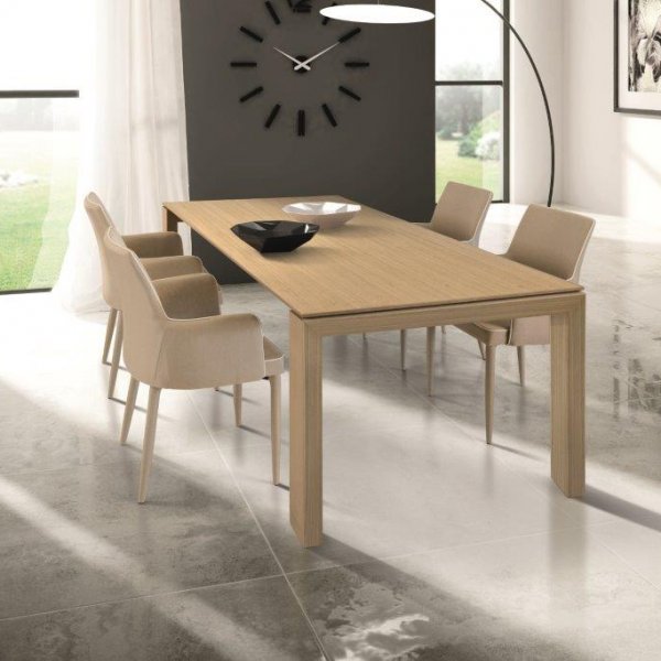 Tavolo MARETTIMO allungabile in legno rovere naturale 180×90 cm – 280×90 cm