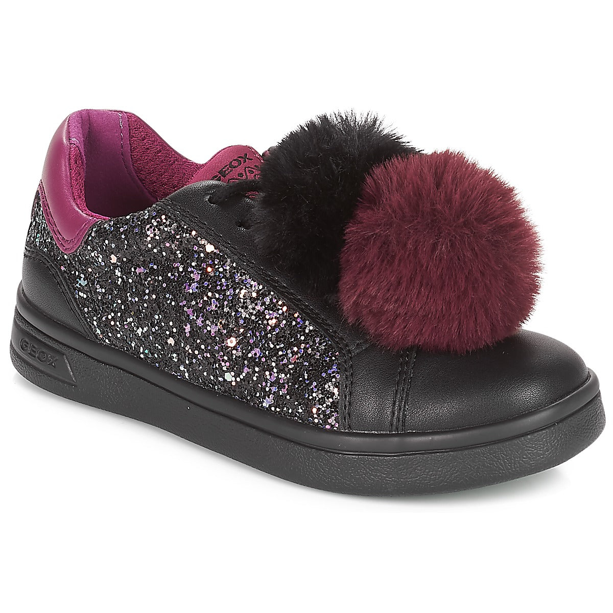 Scarpe bambini ragazza Geox  J DJROCK GIRL  Nero 