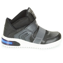 Scarpe bambini ragazzo Geox  J XLED BOY  Nero 