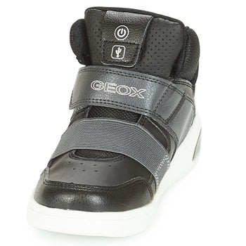 Scarpe bambini ragazzo Geox  J XLED BOY  Nero 