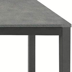 Tavolo SANREMO in metallo e cemento grigio allungabile a libro 90×90 cm – 180×90 cm