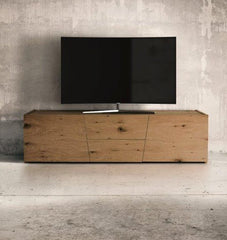 Porta TV SAN BABILA rovere nodato spazzolato 165×45 cm H 45 cm