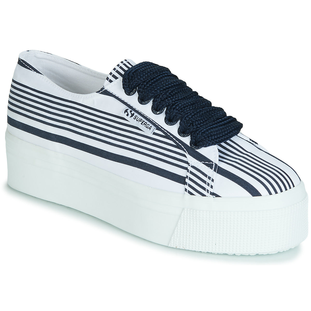 Sneakers basse donne Superga  2790 COT MULTI STRIPE W  Bianco 