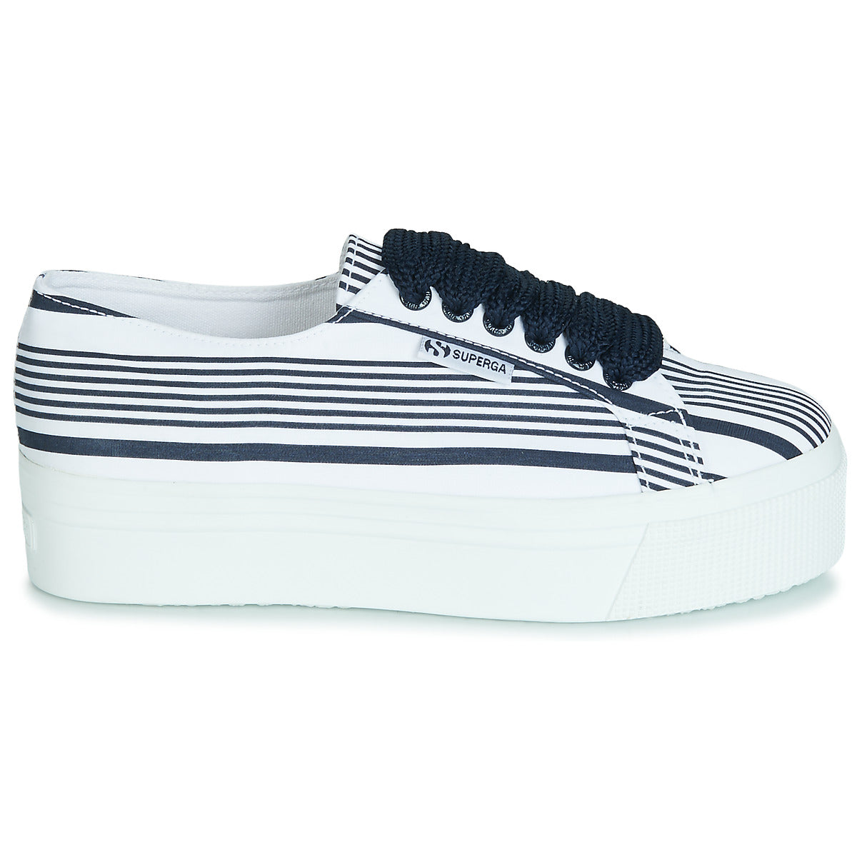 Sneakers basse donne Superga  2790 COT MULTI STRIPE W  Bianco 