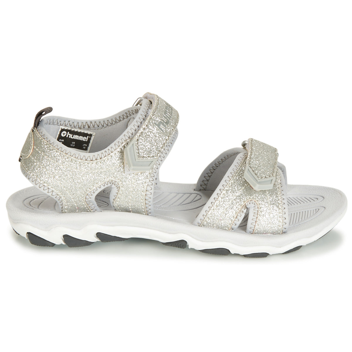 Sandali bambini ragazza hummel  SANDAL GLITTER JR  Argento 